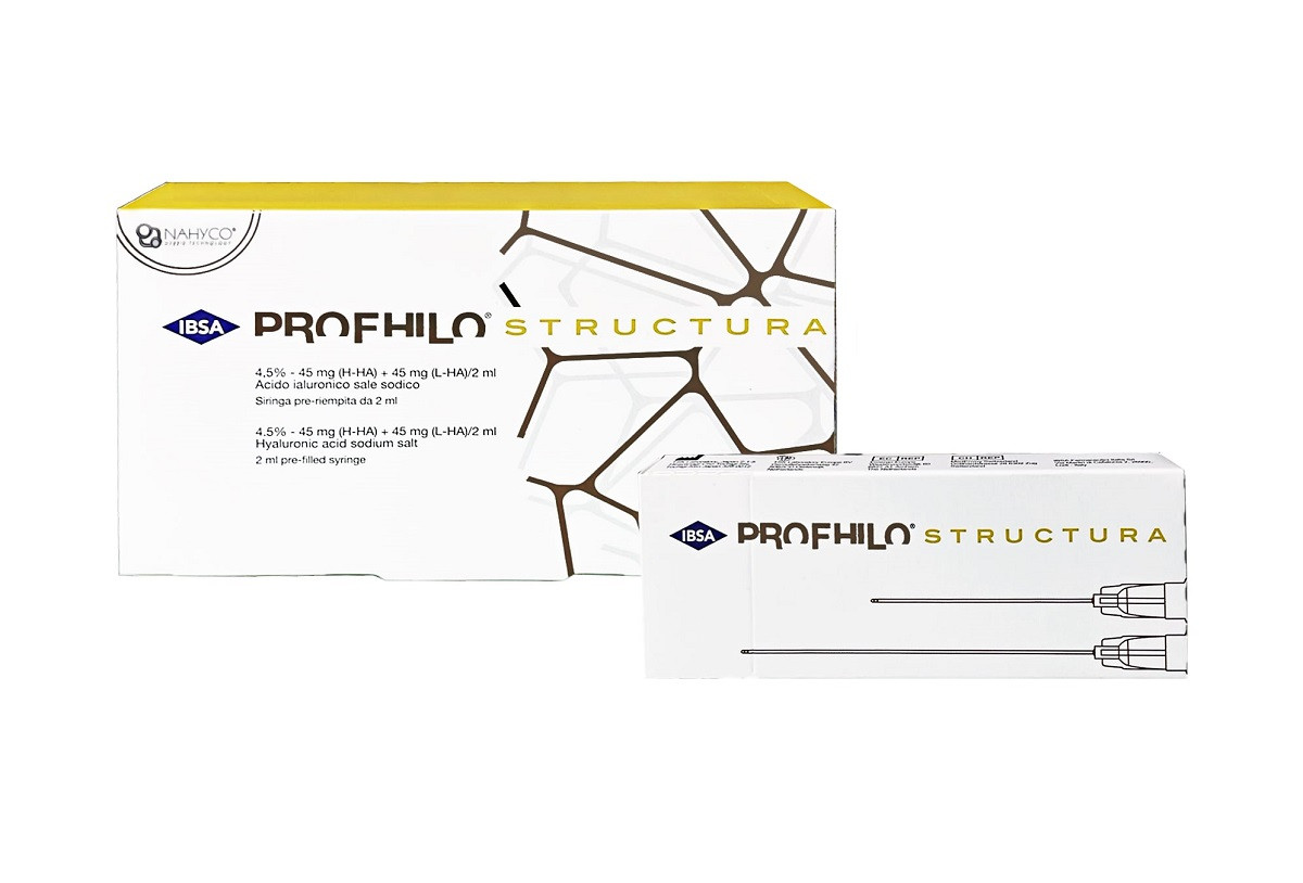 عکس جعبه پروفایلو استراکچورا و سرنگ استراکچرا در کنار هم