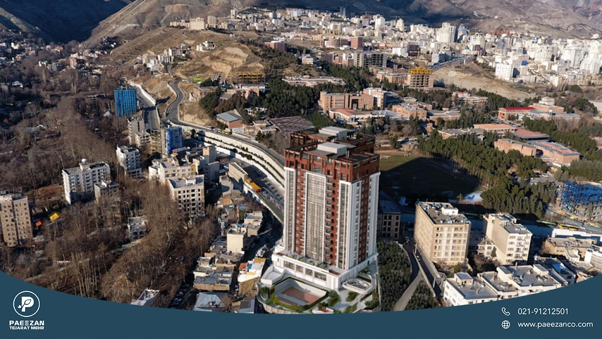 عکس هوایی از منطقه ولنجک